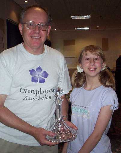 Jessica wins a ship's decanter at the August Nottingham Nomads event for the player who outplayed their rating by the most points