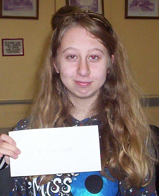 Jessica wins Division B at Hockley's Southend Scrabble Charitable Auction Event on 11th January with 6/1 wins/loss and 394 spread.