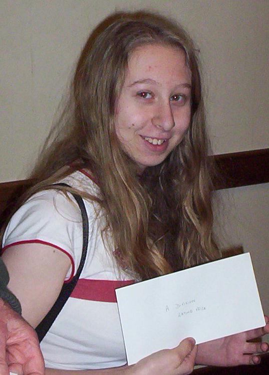 Jessica wins ratings prize in Division A at The New Malden Tournament on 7th February having beaten top players like Theo Kumi, Terry Kirk and Philip Nelkon with 4/2 wins/loss and 255 spread, tying with Terry Kirk for 4th place!