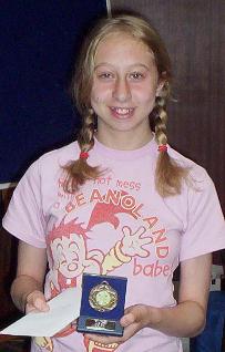 Jessica wins Division C at the New Malden Tournament on 30th June